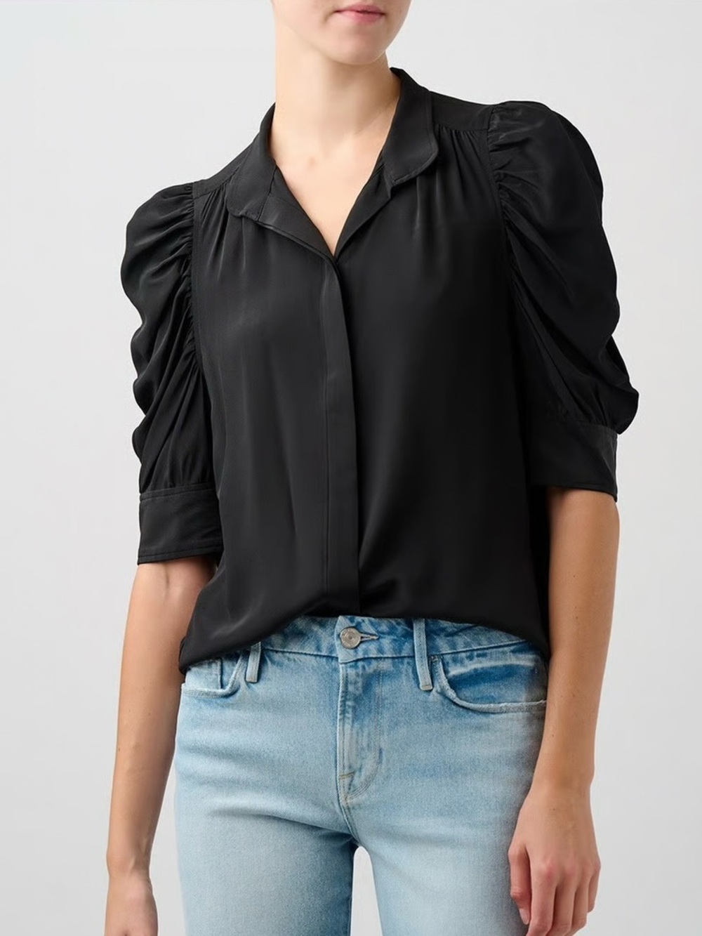 Frame gillian silk blouse